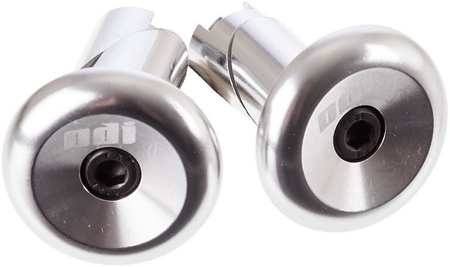 Aluminium Handlebar End Caps - silver/universal