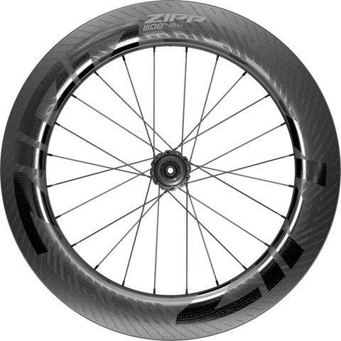 Zipp 808 NSW Carbon Tubeless Disc Center Lock Laufradsatz - matte black gloss black | 142 mm | 100 mm | 28" | SRAM XDR | 100 mm | SRAM XDR | 100 mm | 142 mm