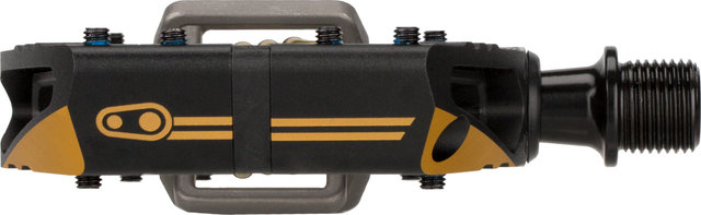 crankbrothers Pedales de clip Mallet E 11 - black-gold