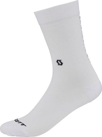 Scott Chaussettes Performance No Shortcuts Crew - white-black/42 - 44