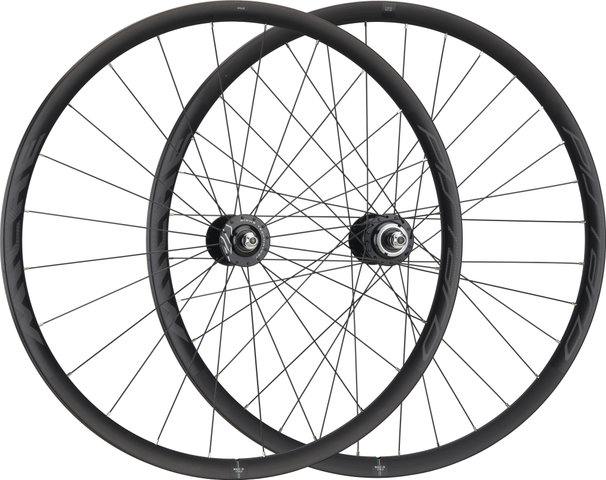 Miche Pistard Tubular Track Wheelset - black / black/Non Boost/Non Boost/100 mm/28"/Screw-on freewheel/100 mm/Threaded freewheel/100 mm/120 mm