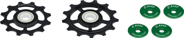 C-BEAR Schalträdchen OCM Shimano Dura-Ace 12-fach Full Ceramic - schwarz/14 Zähne (Leitrolle), 16 Zähne (Spannrolle)