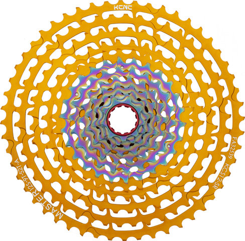 KCNC MTB 12-fach Kassette - oilslick-orange/9-52