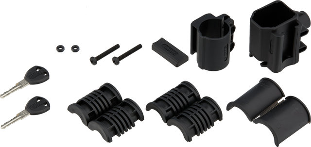 ABUS Facilo 32 Bügelschloss mit Cobra 10/120 Kabel und USH Halter - black/230 cm/109 cm