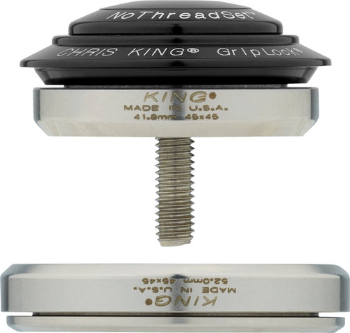 Chris King DropSet 5 IS42/28,6 - IS52/40 GripLock Steuersatz - black/1 1/8" - 1,5" tapered/IS42/28,6 - IS52/40