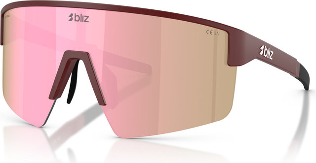 Bliz P004 Sports glasses - matte burgundy | brown-rose multicolor
