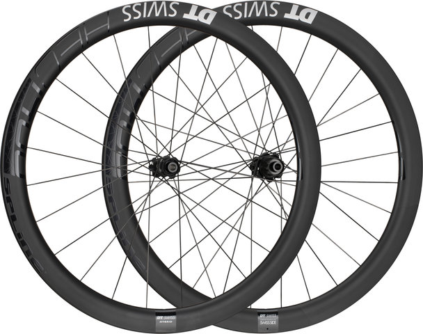 DT Swiss HEC 1400 SPLINE 47 Carbon Centre Lock Disc Hybrid 28" Wheelset - schwarz | 142 mm | 100 mm | 28" | SRAM XDR | 100 mm | 100 mm | 142 mm
