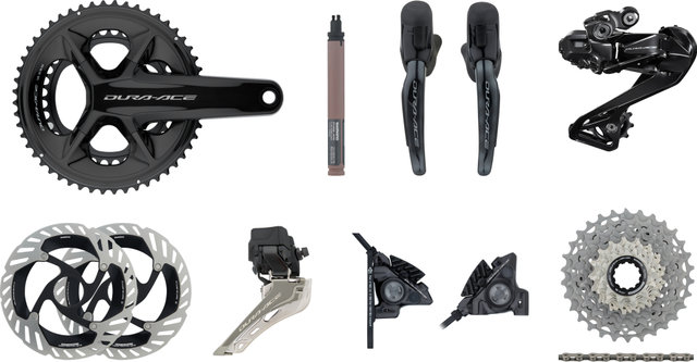 Shimano Dura-Ace Di2 R9250 Groupset 2x12 - black/36-52/172,5 mm/11-34/without/Braze-on