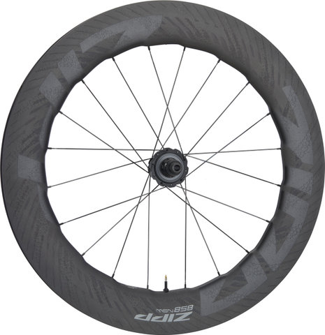 Zipp 858 NSW Carbon Tubeless Disc Center Lock Laufradsatz - black/142 mm/100 mm/28"/SRAM XDR/100 mm/SRAM XDR/100 mm/142 mm