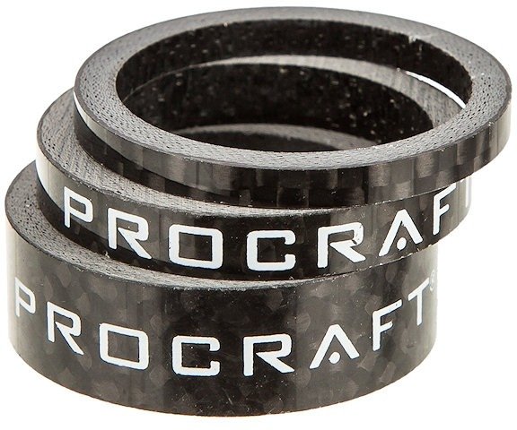 Procraft Juego de espaciadores de carbono 1" - carbono/universal