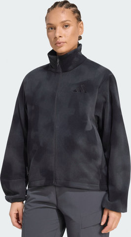 adidas Outdoor TERREX Multi Full-Zip Fleece AOP3 Women's sweater - carbon-black | L