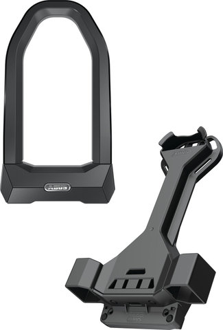 ABUS Candado en U Granit Super Extreme 2500 con Soporte USH 2500 - black/10.2 cm/102 mm