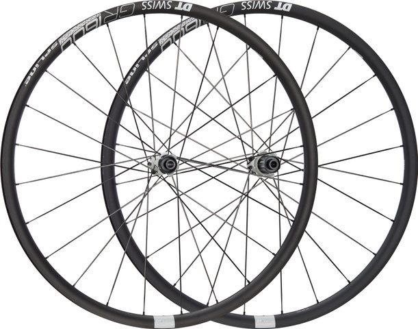 DT Swiss GR 1600 SPLINE 25 Center Lock Disc 28" Wheelset - OEM Packaging - schwarz | 142 mm | 100 mm | 28" | Shimano Road | 100 mm | Shimano Road | 100 mm | 142 mm