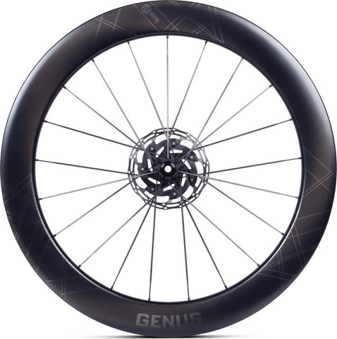 ERE Research Genus II AE65-R Carbon Disc Center Lock 28" Laufradsatz - black-black/Non Boost/28"/142 mm/100 mm/Shimano Road/Non Boost