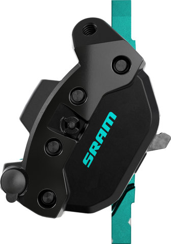 SRAM Maven Ultimate Stealth Expert Kit f+r Set Disc Brake - black-teal splatter/Flip-Flop (non-side-specific)/Set