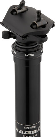 Kind Shock Tige de Selle RAGE-iS 100 mm - black/338 /31,6 mm/0 /Sans