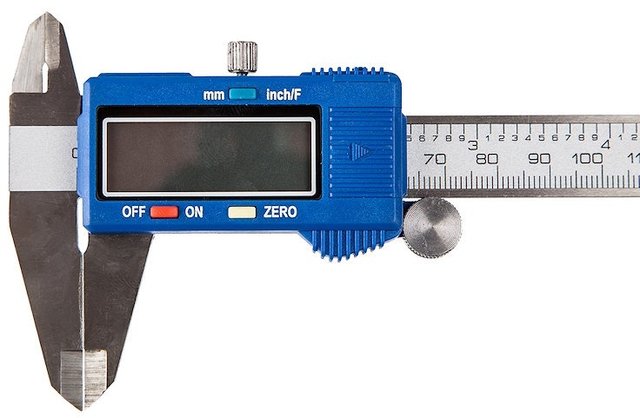 ParkTool Calibre Numérique DC-1 - argenté-bleu/universal