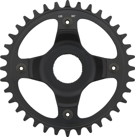 Shimano Plateau STEPS FC-E8000 12vit., Ligne de Chaîne 56,5 mm (SM-CRE80-12SB) - noir/36 