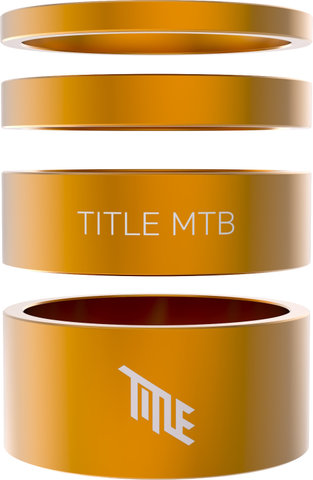 Title MTB Headset Spacer Kit 1 1/8" - gold