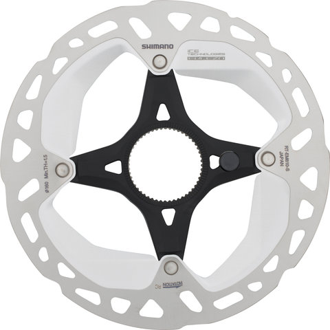 Shimano RT-EM810 Center Lock Brake Rotor for STEPS w/ Internal Teeth - silver-black/160 mm