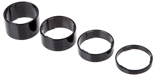 LightSpace BHP-36 Aluminium Spacer Set - black/1 1/8"