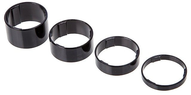 BBB LightSpace BHP-36 Aluminium Spacer Set - black/1 1/8"