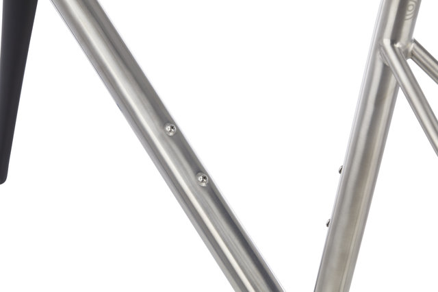 Blackheart Road Ti Rahmenkit - titanium brushed/1 1/8" - 1 1/4" tapered/43 mm/M/28"
