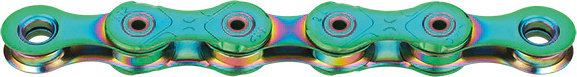 KMC Chaîne X12L cirée 12 vitesses - aurora green