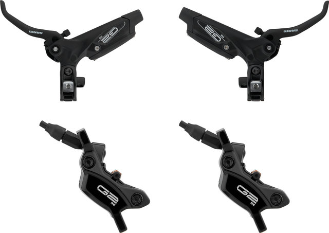SRAM Set de Freins à Disque av+arr G2 RE - gloss black/Ensemble/Flip-Flop (non spécifique au côté)