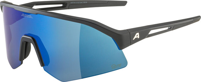 Alpina Sonic HR Q-Lite Sportbrille - black matt | mirror blue