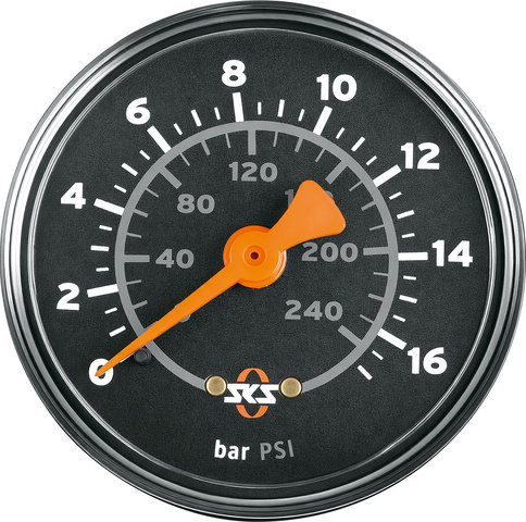 SKS Manometer für Rennkompressor - schwarz