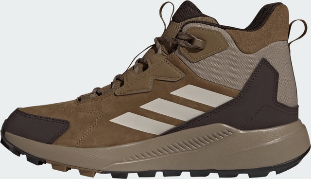 adidas Outdoor TERREX Anylander Mid LEA Hiking Boots - brooxi lbrown khasix | 43 1/3 | 9