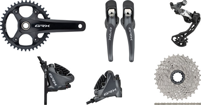 Shimano Grupo GRX RX810 1x11 40 - negro/Shimano carretera/11-30/Shimano carretera/175,0 mm/sin/sans