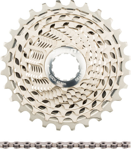 SRAM Red XG-1190 Cassette + PC Red 22 Chaîne kit d'usure 11 vitesses 2016 - silver/114/11-28/Shimano Route
