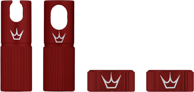 Peaty's Chris King Edition MK2 Tubeless Ventil Ersatzteil-Set - red/SV