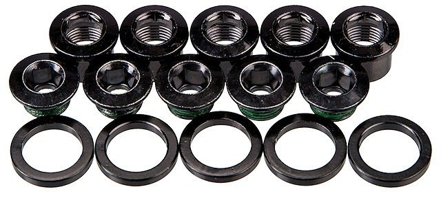Chainring Bolts for 1-speed Crank - black/universal