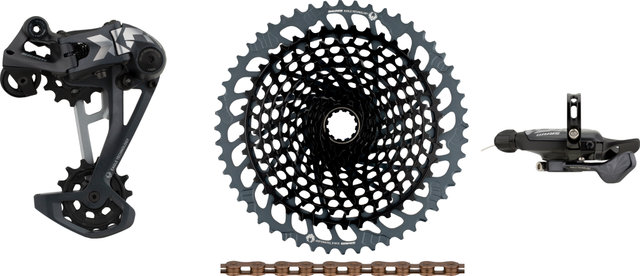 SRAM X01 Eagle 1x12-speed Upgrade Kit with Cassette - black - XX1 copper/SRAM XD/14 teeth/SRAM XD/10-52/none/none/without
