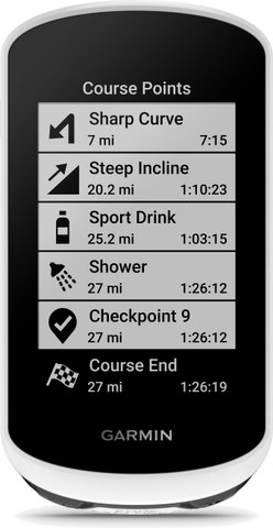 Garmin Edge Explore 2 Power GPS Navigation System - white-black