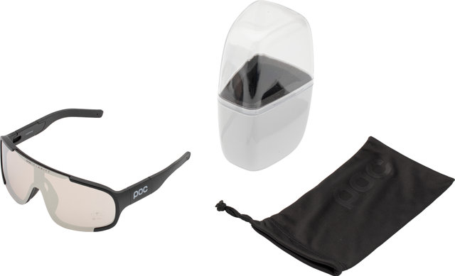 POC Lunettes de Sport Aspire - uranium black | clarity trail-partly sunny silver