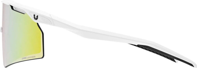 uvex Ultimate Pace Ultra L CV Sportbrille - white matt | yummy yellow