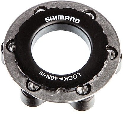Bremsscheibenadapter SM-RTAD05 6-Loch auf Center Lock - schwarz/universal
