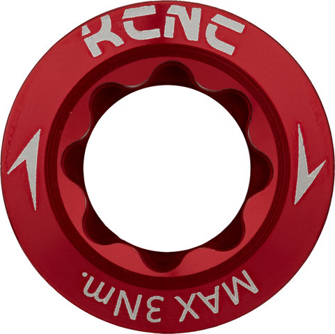 KCNC Kurbelschraube für Shimano links - red/Shimano