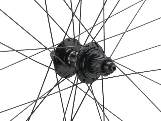 bc basic Set de Roues Mountain Deore Disc Center Lock P-22 29" - noir | set de 29" (avant 15x100 + arrière 10x135) Shimano Micro Spline