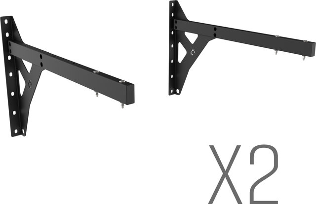 Stashed Products Soporte de pared para bicicleta SpaceRail 4x - negro-plata