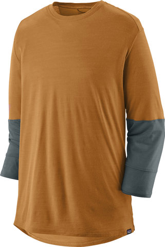 Patagonia Merino 3/4 Sleeve Bike Jersey - golden caramel/M