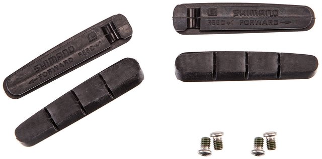 Shimano Bremsgummis R55C+1 für Dura-Ace, Ultegra, 105 - schwarz/universal