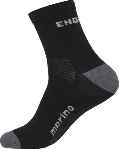 Endura BaaBaa Merino Socks 2-Pack - black/42.5 - 47