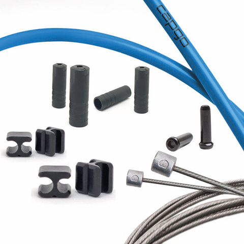 capgo Kit de câbles de dérailleur BL Campy Route - bleu/2200 