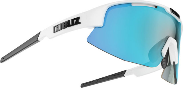 Bliz Matrix Sports Glasses - shiny white | smoke-blue