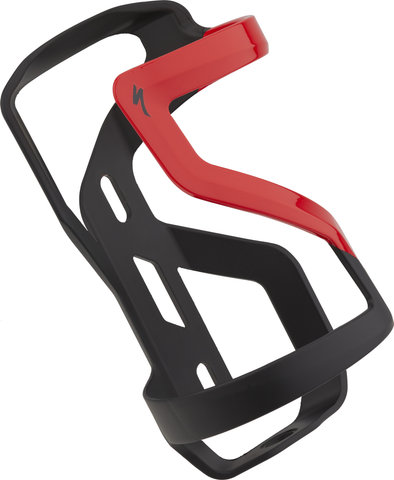 Specialized Zee Cage II Linksträger / Rechtsträger Flaschenhalter - matte black-flo red/links
